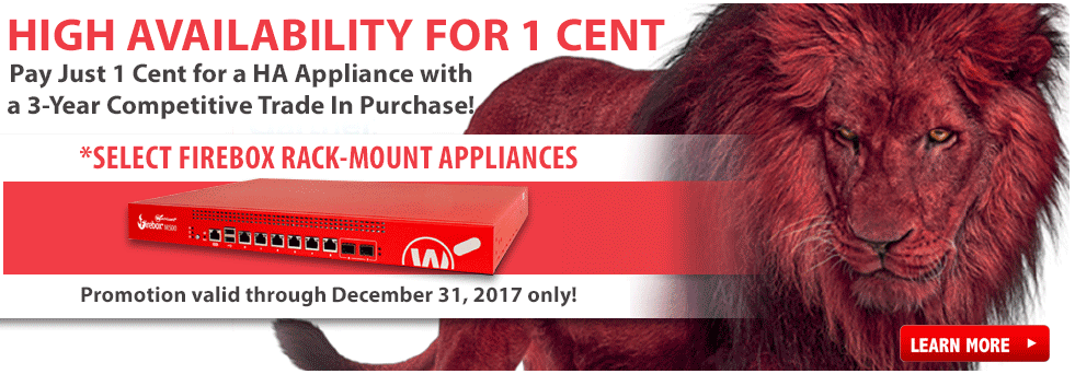 High Availability for 1 Cent with a 3-Year Competitive Trade-In Purchase